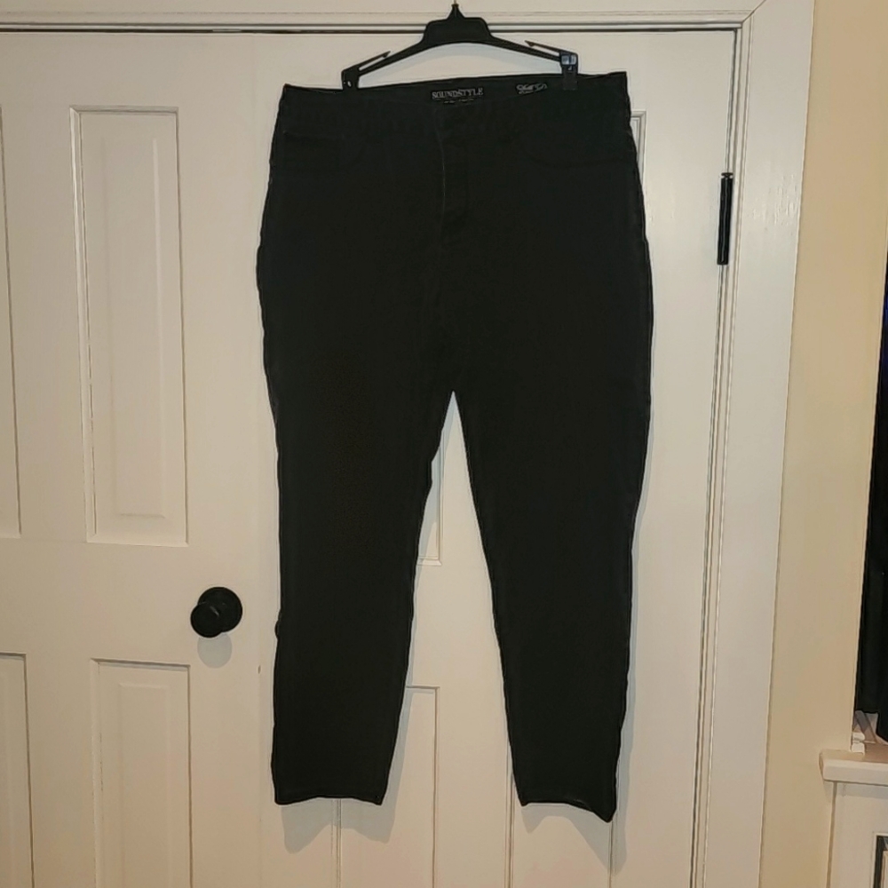 Sound Style New York Los Angeles By Beau Dawson Silk Denim Jeans Washed Black